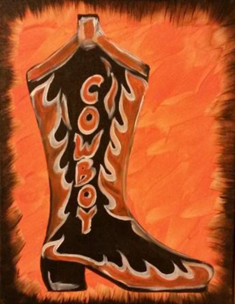 Cowboy Boot 11×14