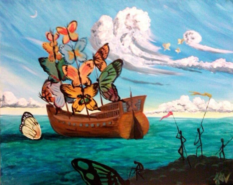 Kush, Departure of the Winged Ship