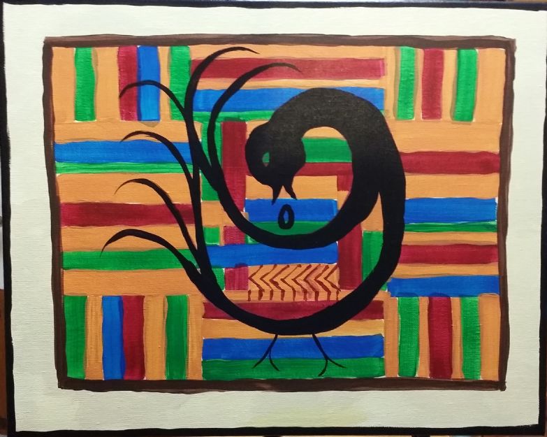 Framed Sankofa Bird
