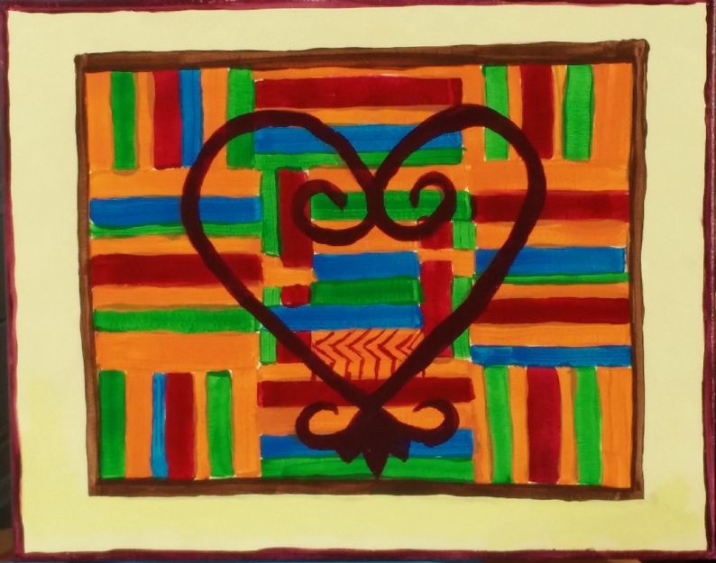 Framed Sankofa Symbol