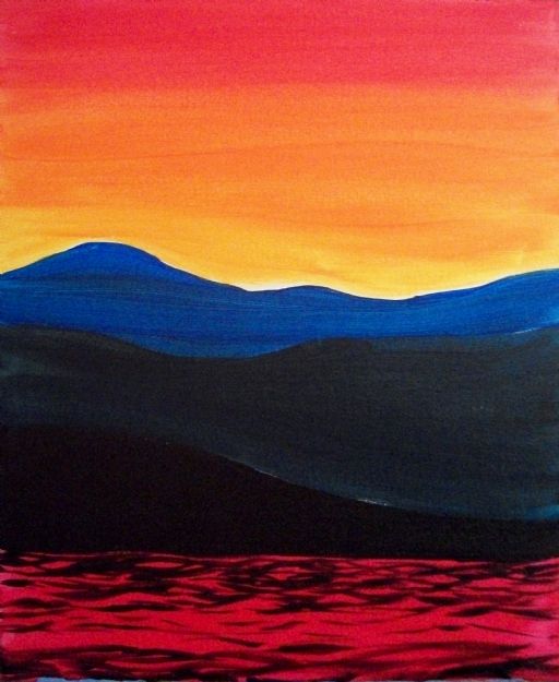 Color Contrast Study Sunset