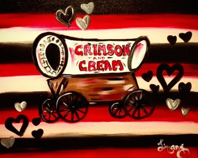 Crimson and Cream