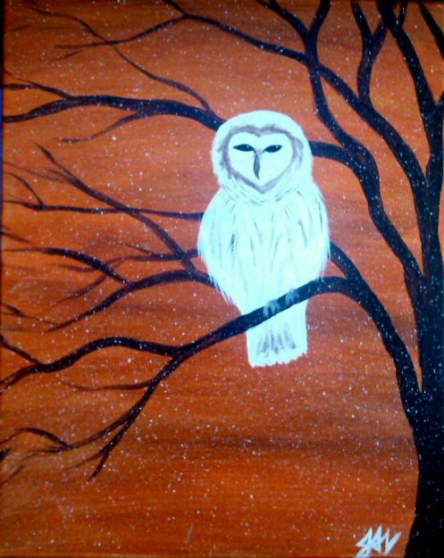 Winter White Owl