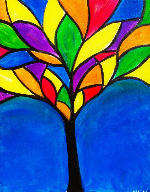 Stained Glass Tree