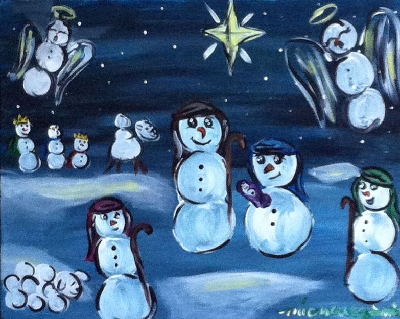 Snowman Nativity