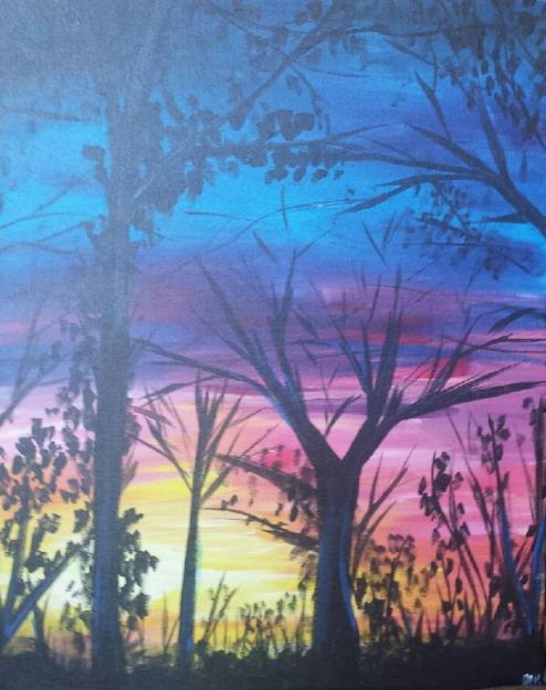 Sunset Trees