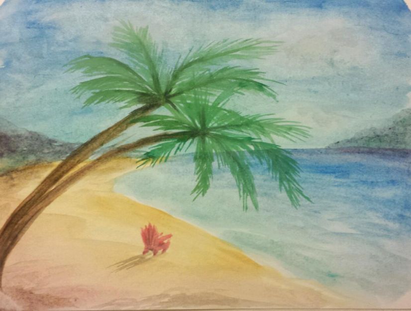 Watercolor Beach