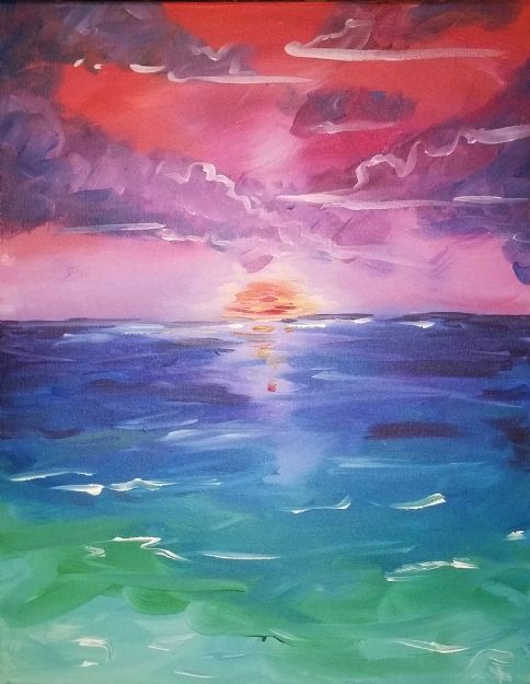 Tropical Waters at Sunset