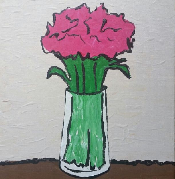 Pink Flowers in Vase