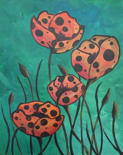 Polka Dot Poppies