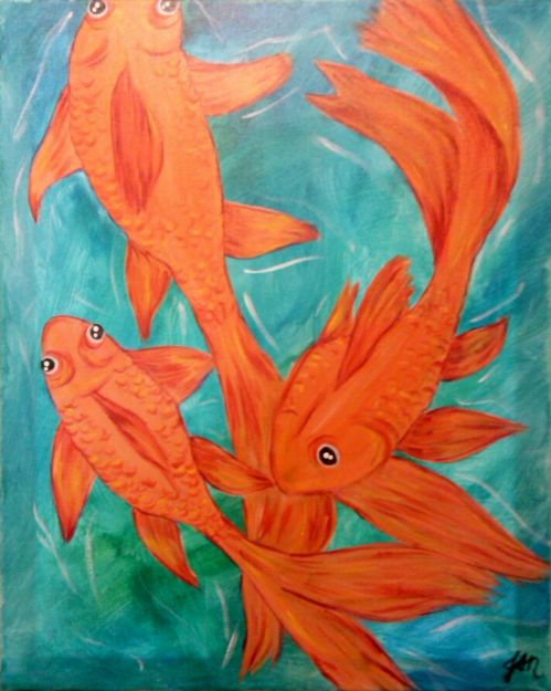 Three Goldfish