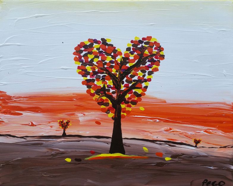 Fall Heart Tree