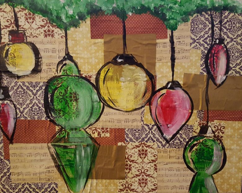 Ornaments mixed media
