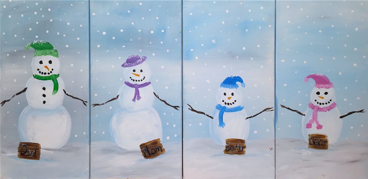 Snowman Family 10×20 pick one