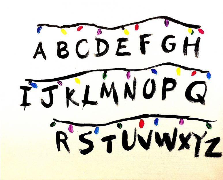 Stranger Things Alphabet Lights