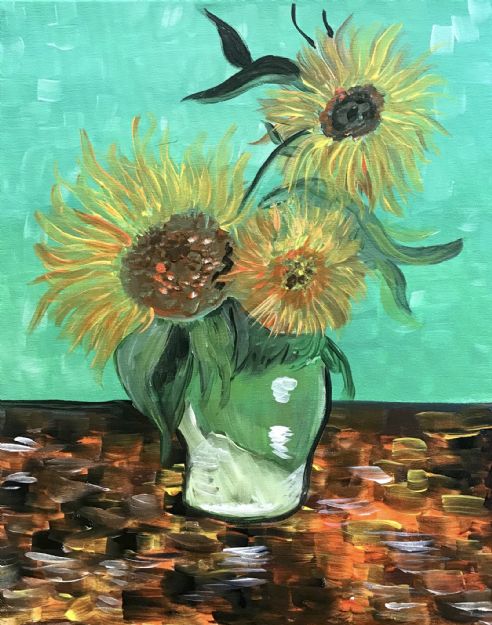 Van Goghs 3 Sunflowers