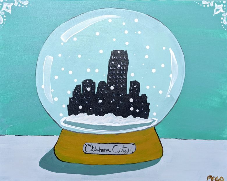 OKC Snow Globe