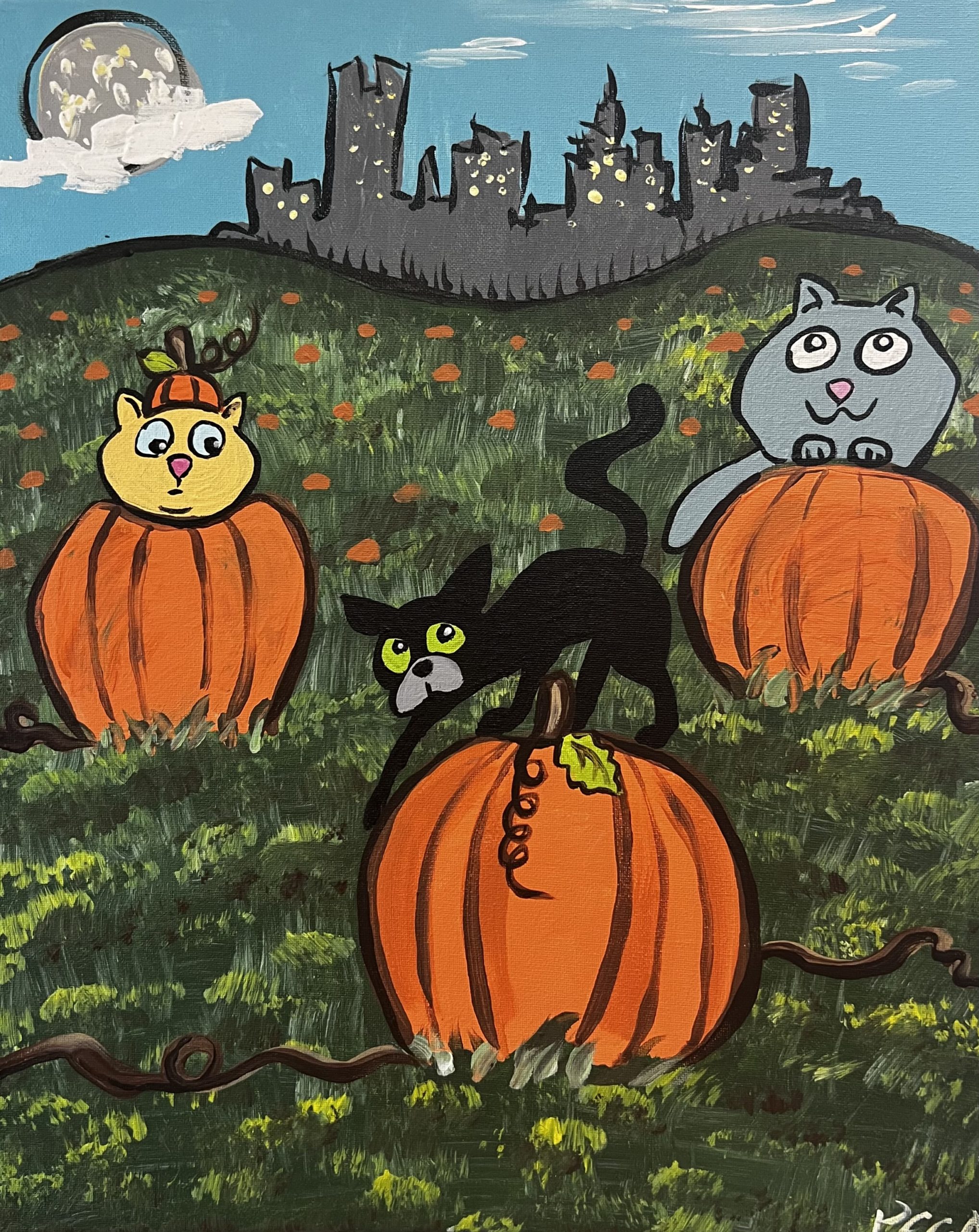 Pumpkin Patch Cats