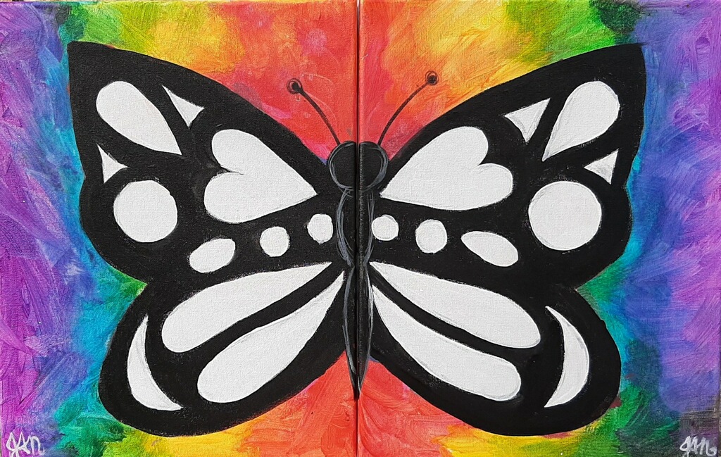 Colorful Butterfly 11x14