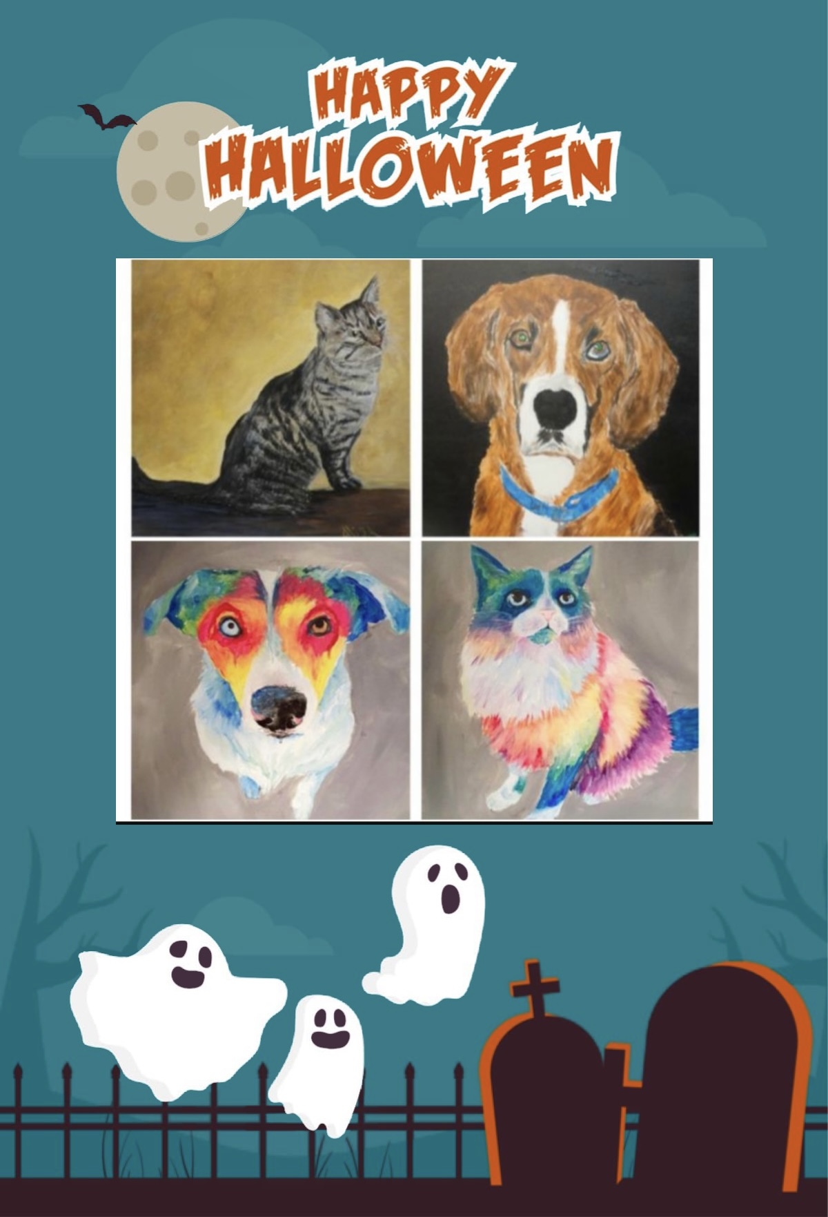 DIY Pet Portraits ~ Halloween