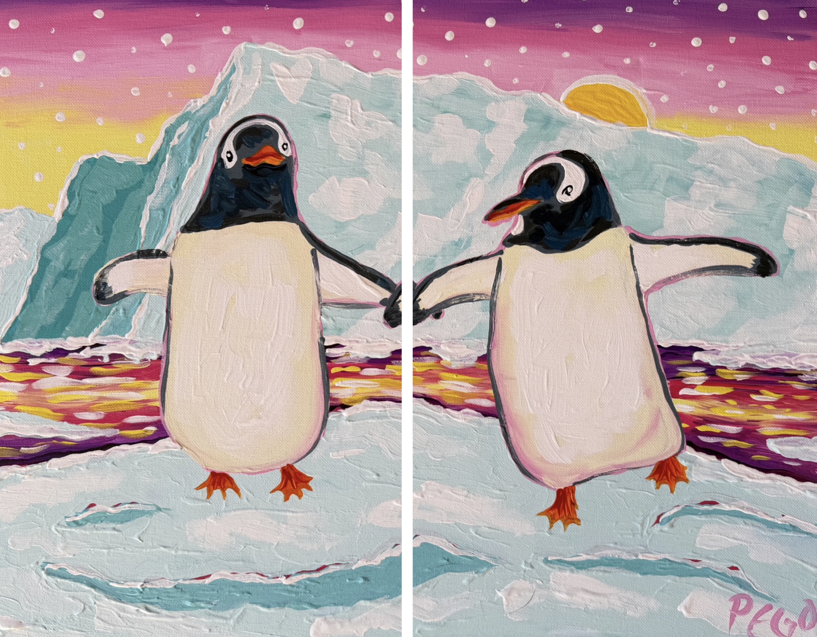 Skating Penguins ~ Valentine’s Day Date Class