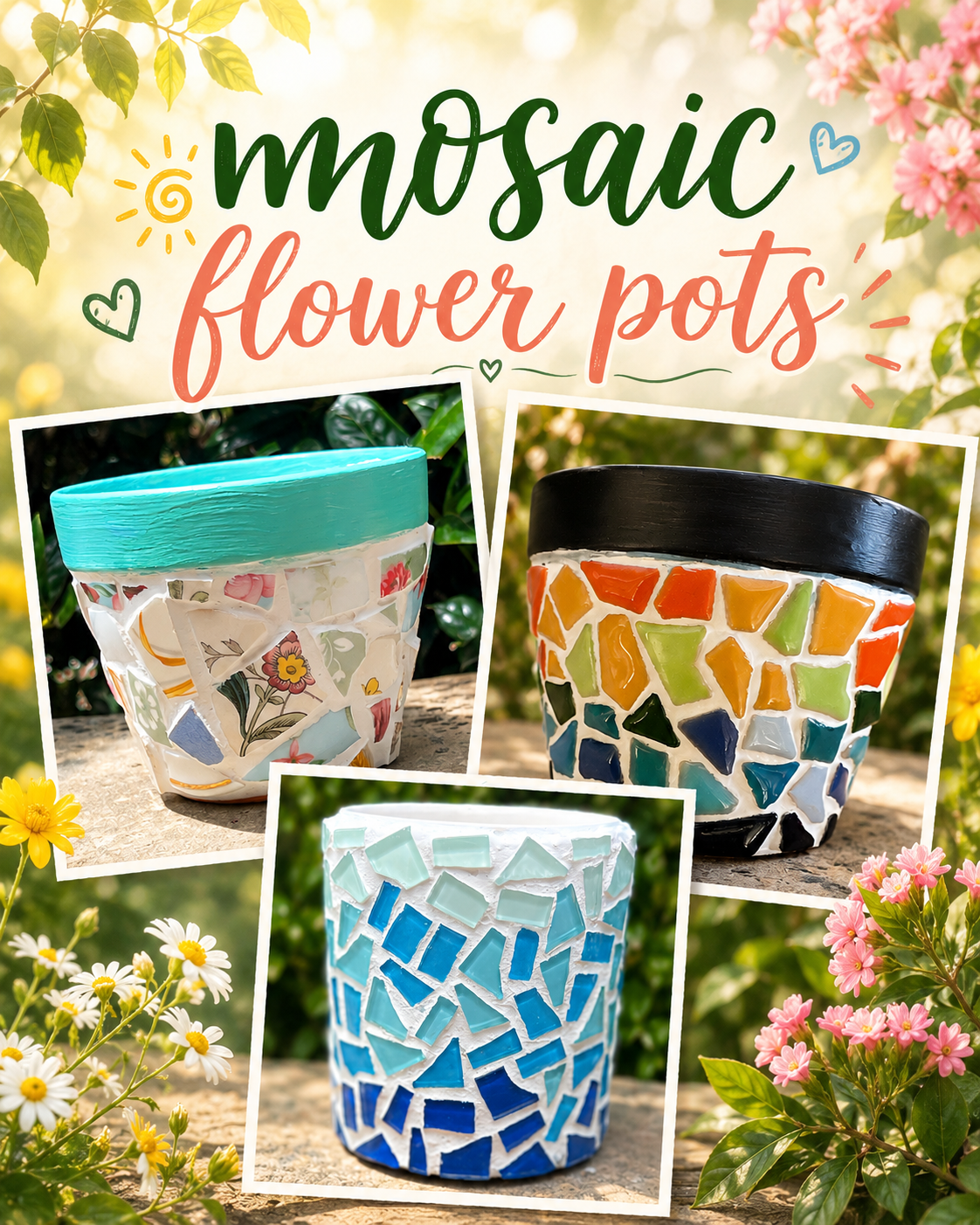 Mosaic Flower Pots