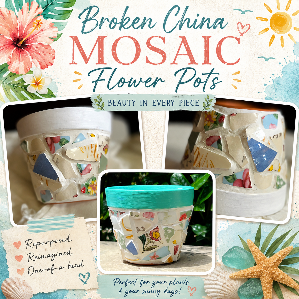 Mosaic Flower Pots