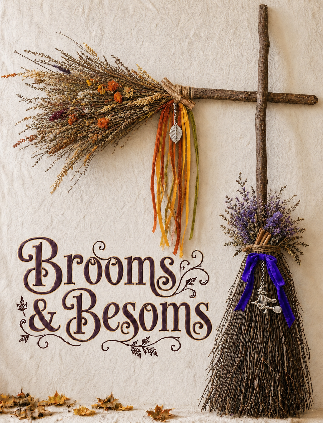 Brooms & Besoms ~ Fall Harvest or Halloween