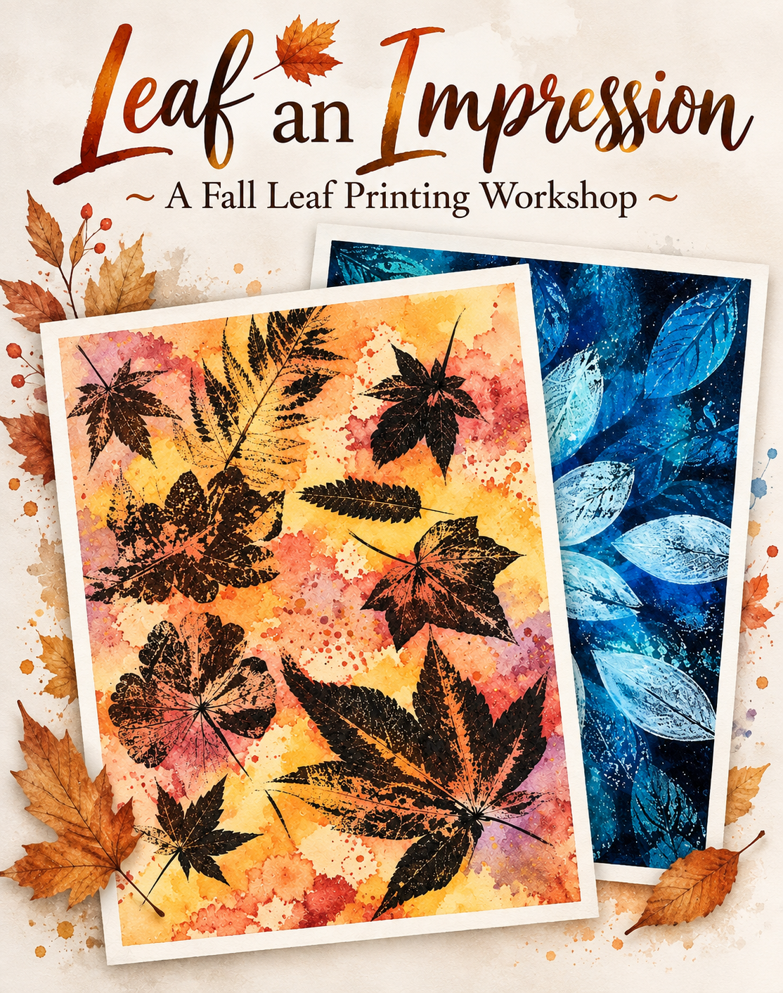 Leaf an Impression ~ A Fall Leaf Printing Workshop